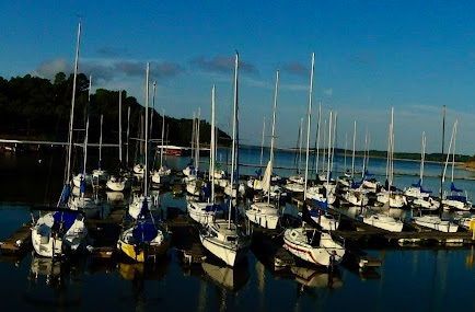 C Dock looking west, orderly, calm